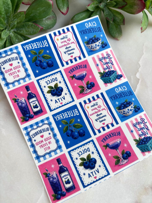 Blueberry Tile Transfer Paper