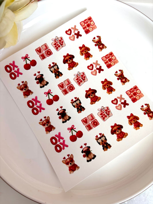 Knit-Look V-Day Charm Paper