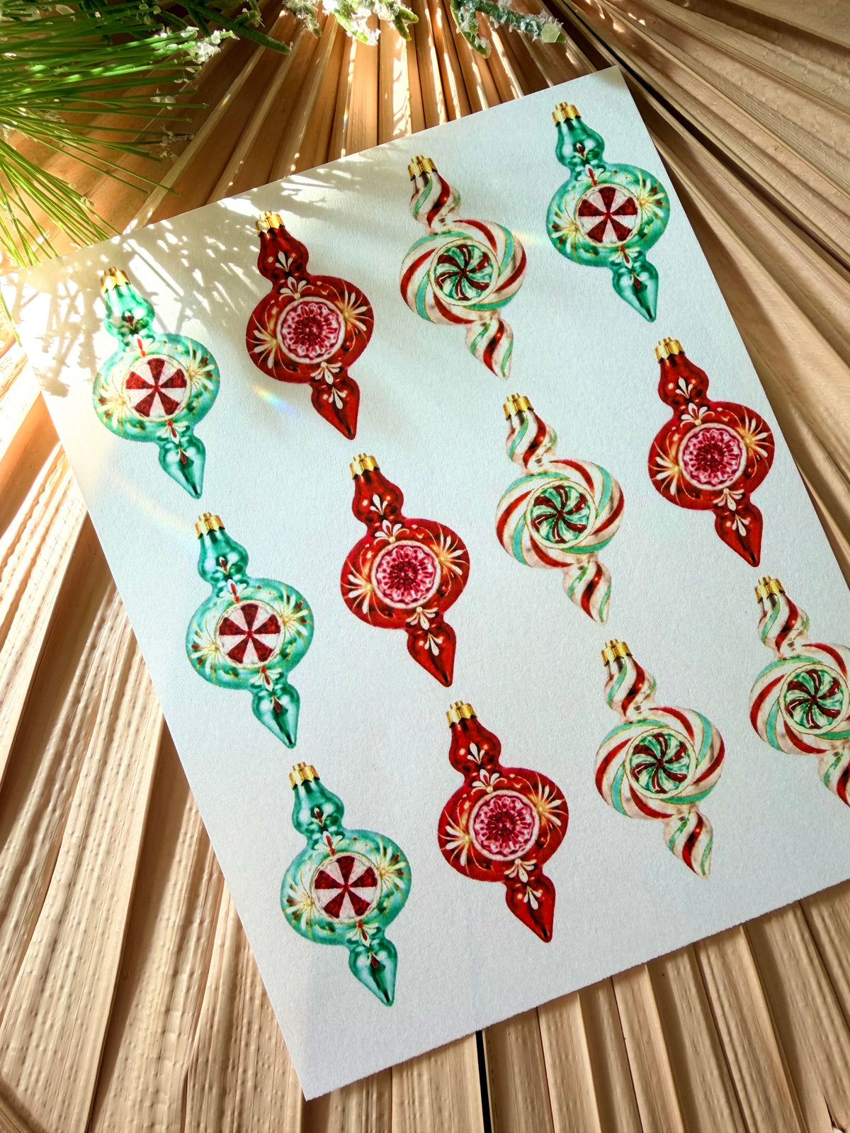 Retro Ornament Transfers & Fitted Cutter