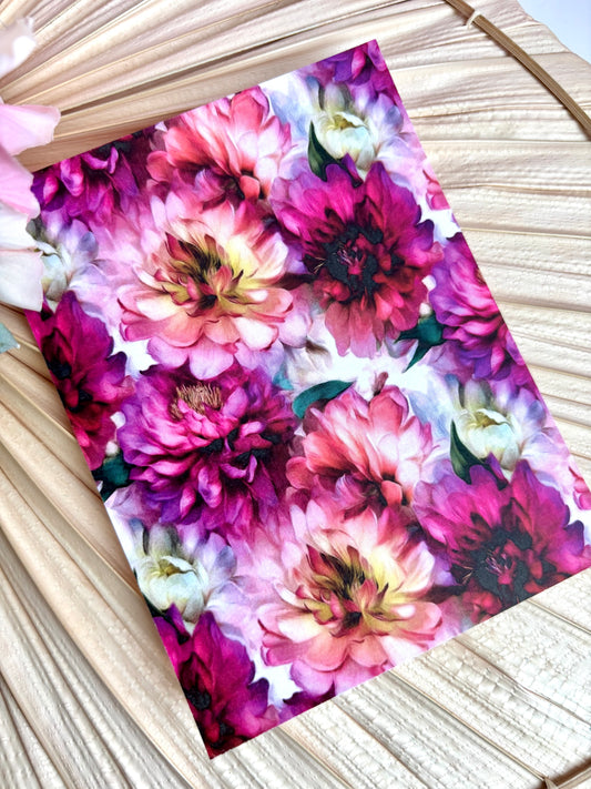 Dahlia Dream Transfer Paper