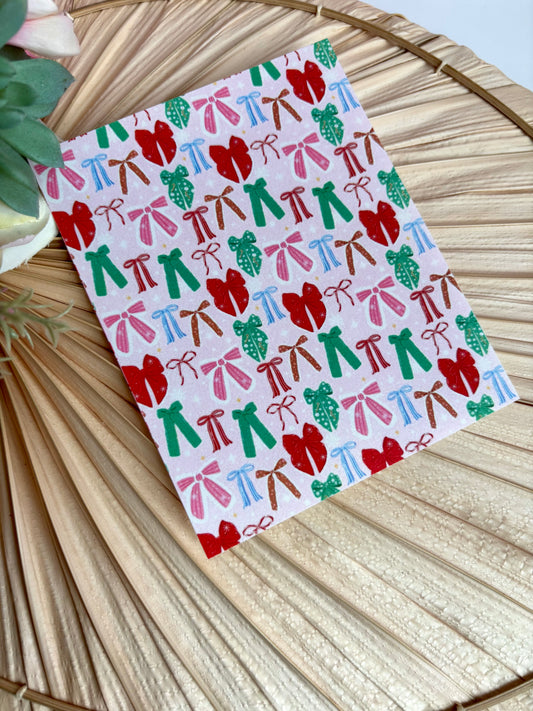 Holiday Bows Transfer Paper