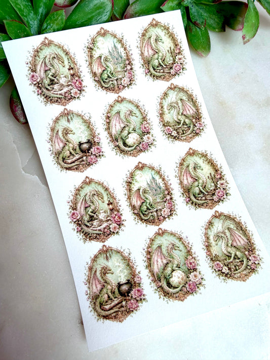 Rococo Dragon Transfer Paper