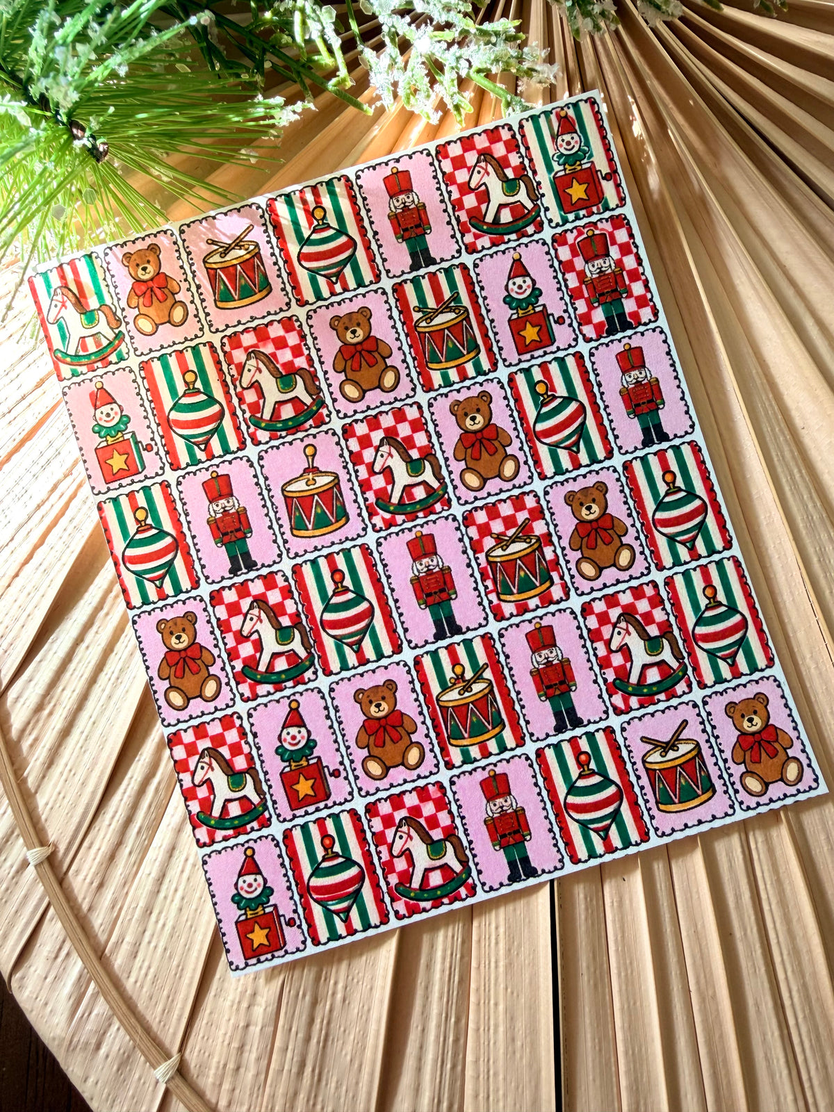 Christmas Toys Tile Transfer Paper