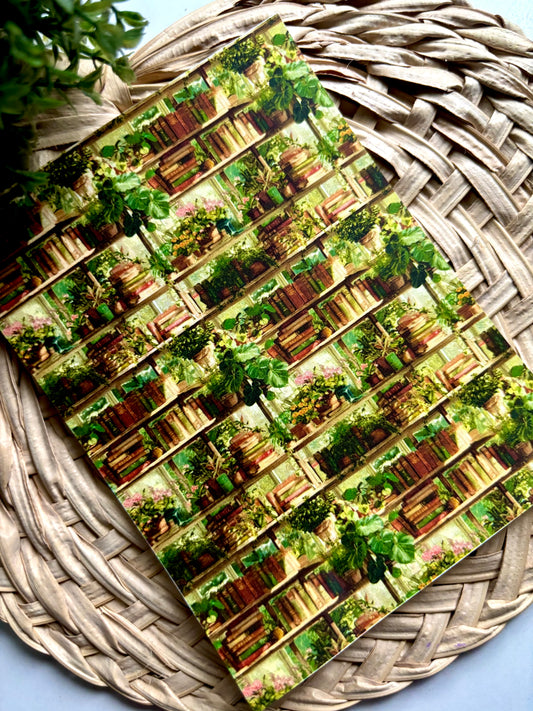 Greenhouse Bookshelves Transfer Paper