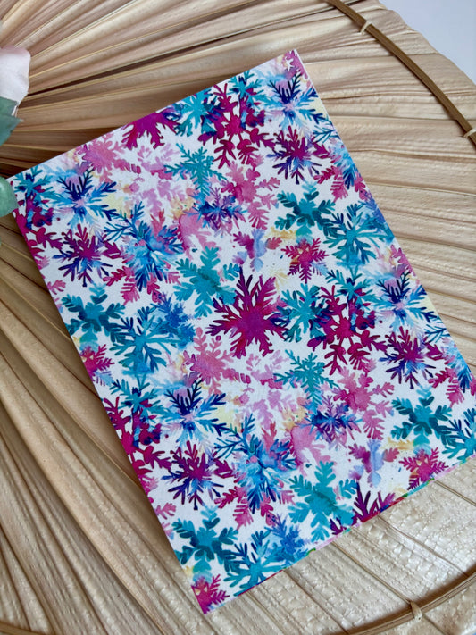 Colorful Snowflake Transfer Paper