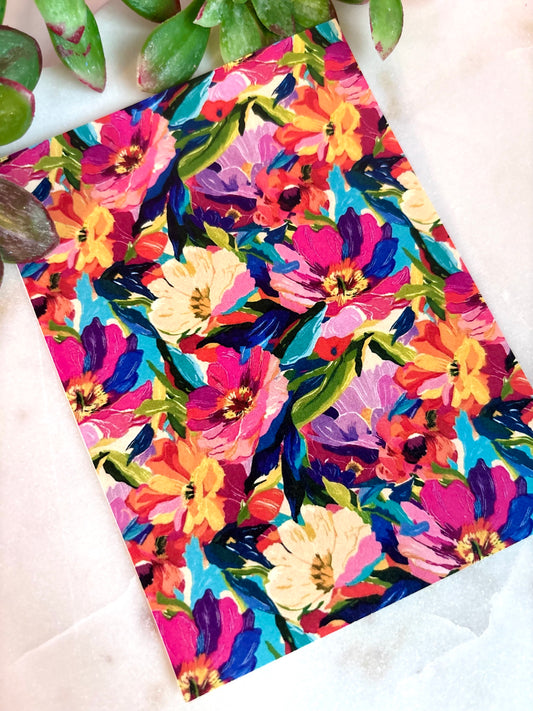 Tropical Brushstroke Floral Transfer Papers