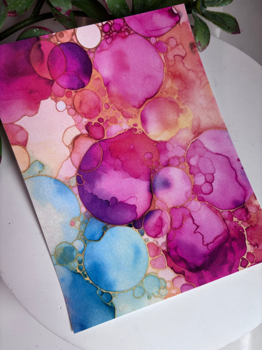 Magenta Ink Transfer Paper