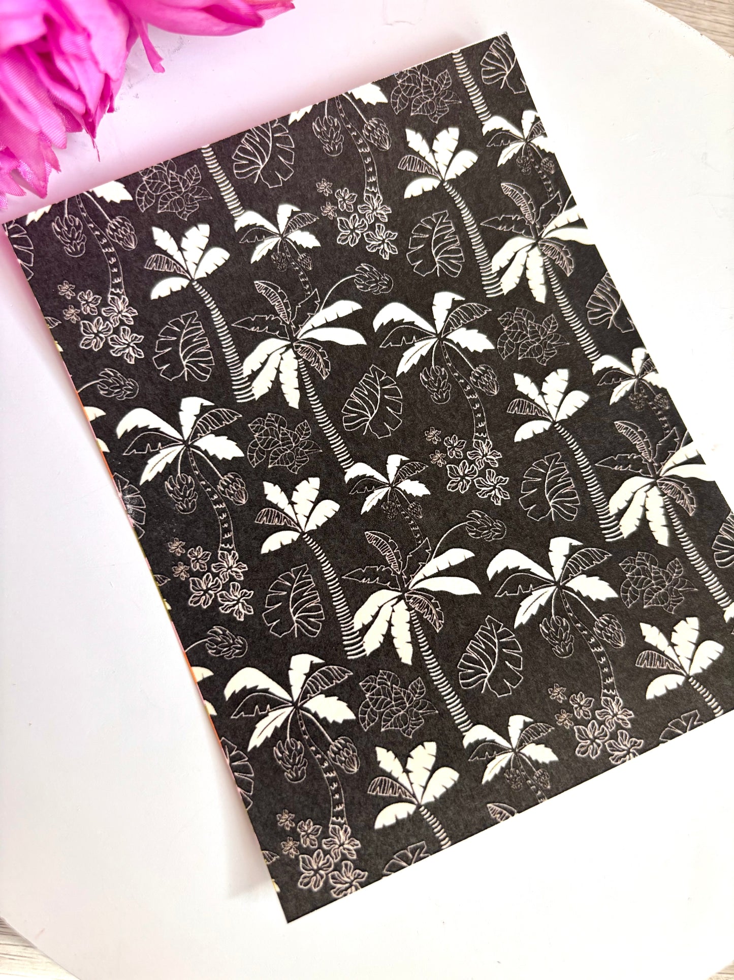 Palm Tree BW Transfer Paper