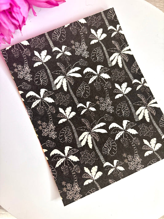 Palm Tree BW Transfer Paper