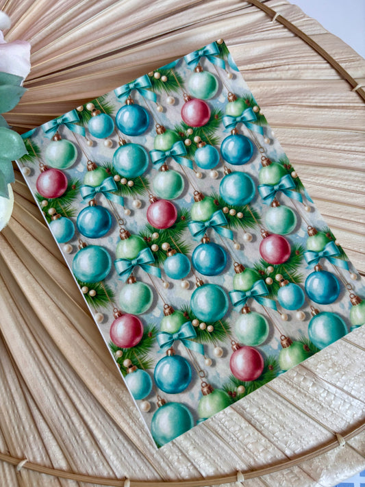 Vintage Baubles Transfer Paper