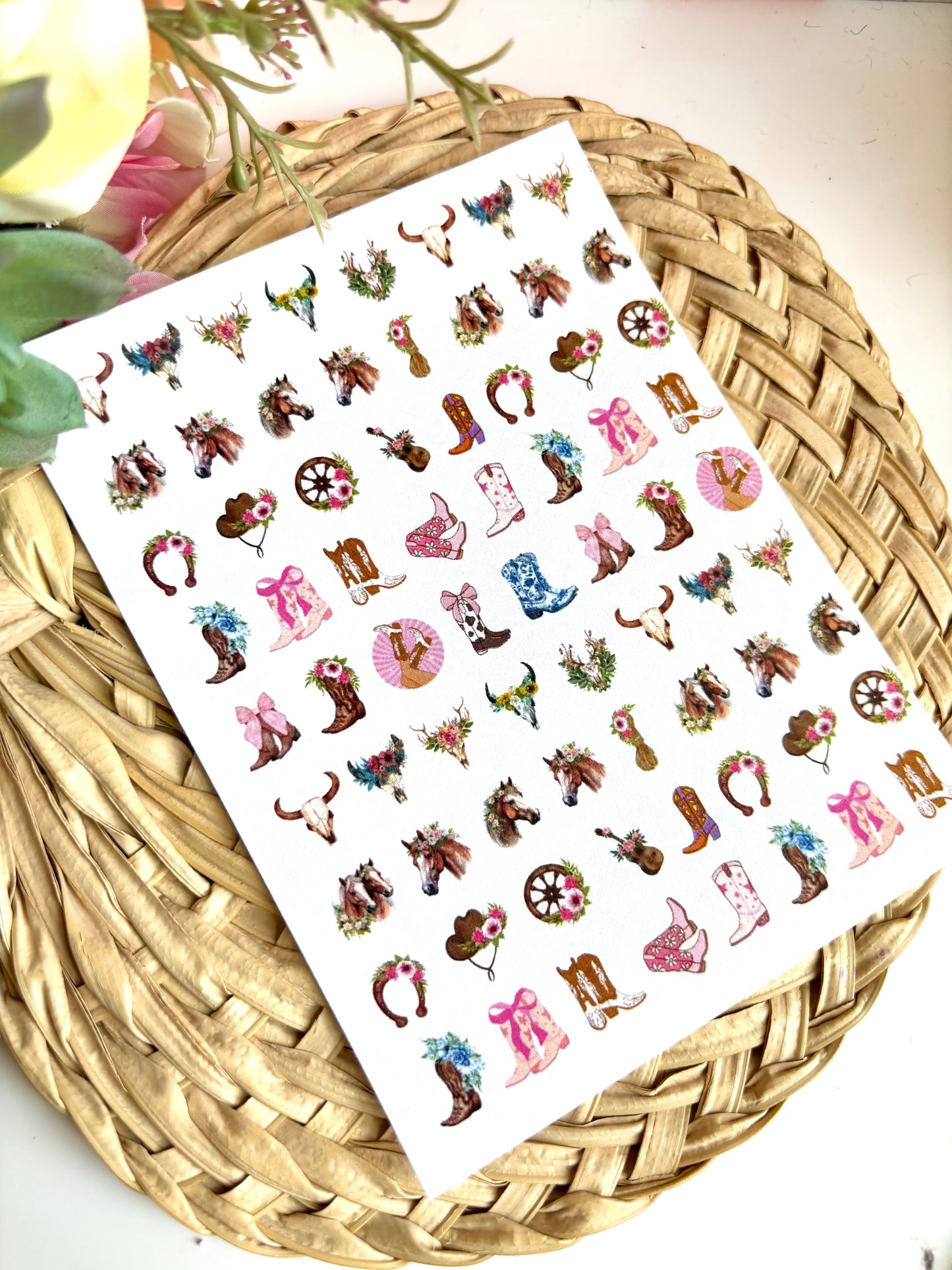 Country Girl Charms Transfer Paper