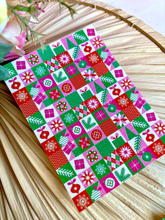 Argyle Grid Transfer Paper