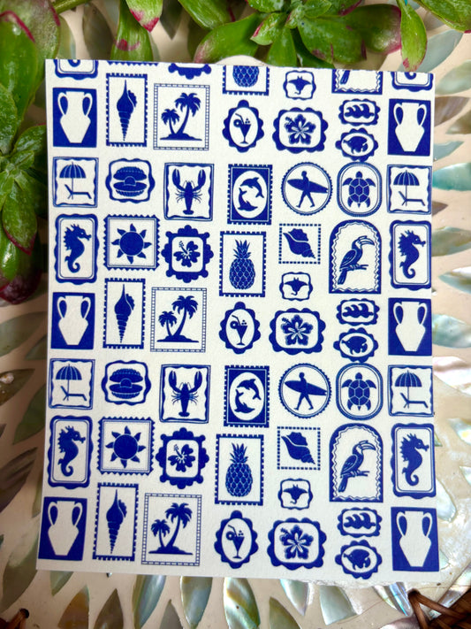 Surf Sea Transfer Paper