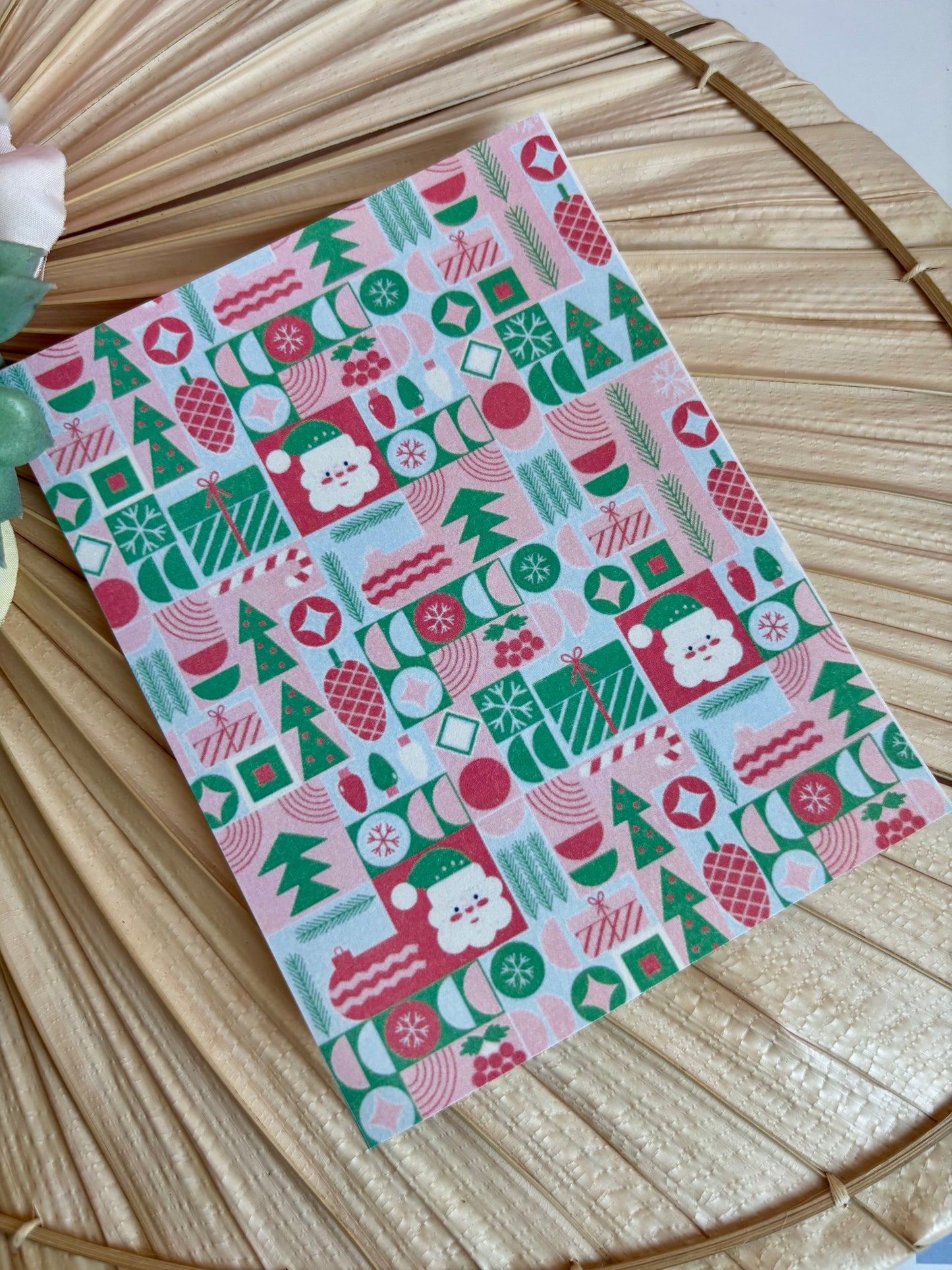 Pastel Holiday Transfer Paper