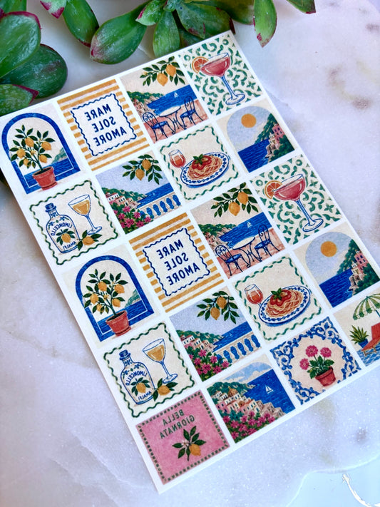 Amalfi Tile Transfer Paper