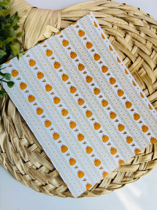 Pumpkin Stripe Transfer Paper