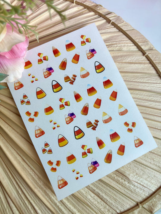 Candy Corn Charms Transfer Paper