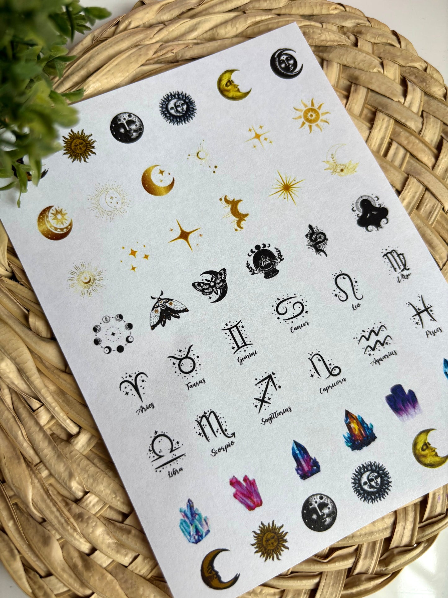 Star Child Charms Transfer Paper