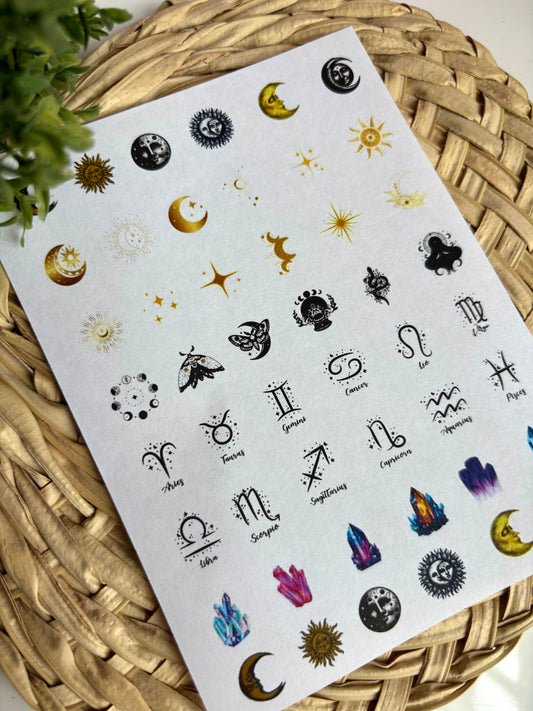 Star Child Charms Transfer Paper