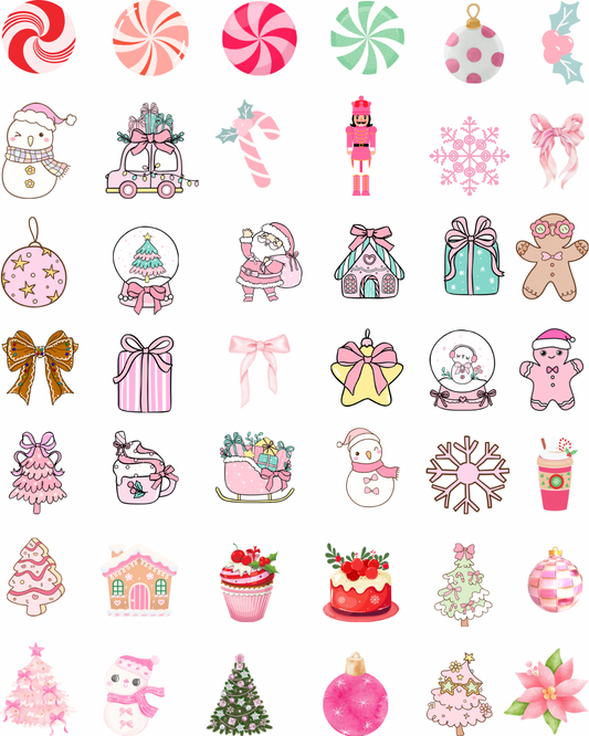 Sweet Xmas Charms Transfer Paper