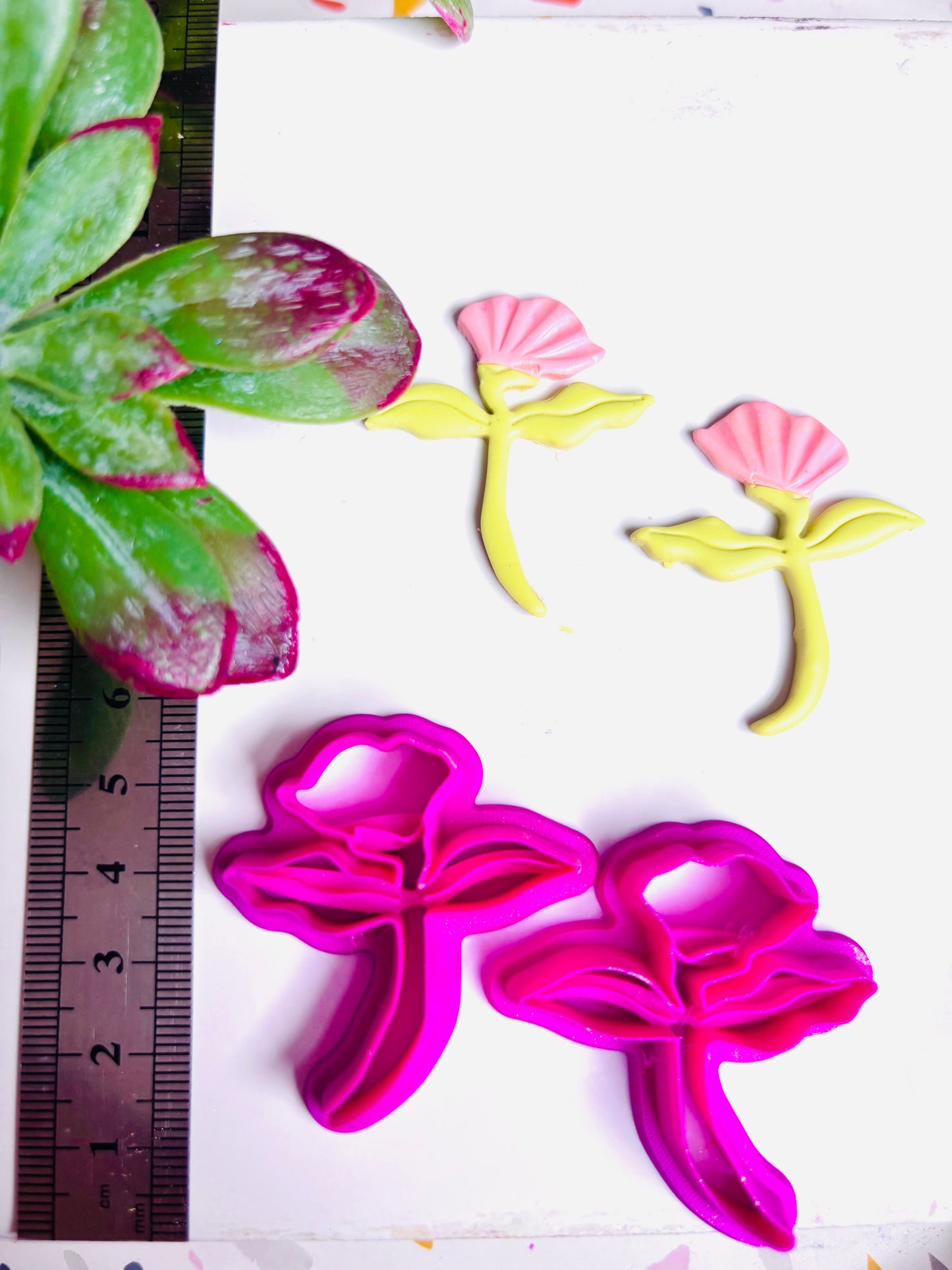Flower Bud Mirrored Cutters