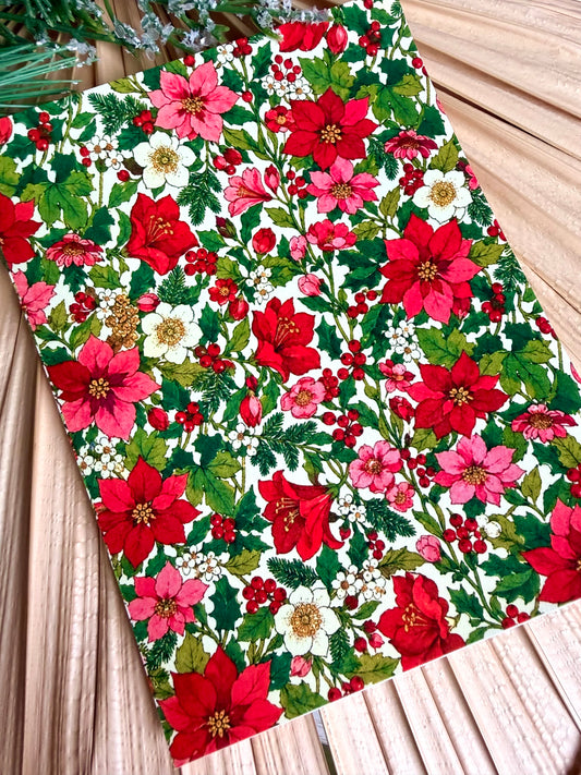 Vintage Holiday Floral Transfer Papers