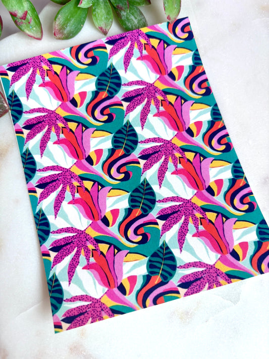 Swirly Tropic Transfer Paper