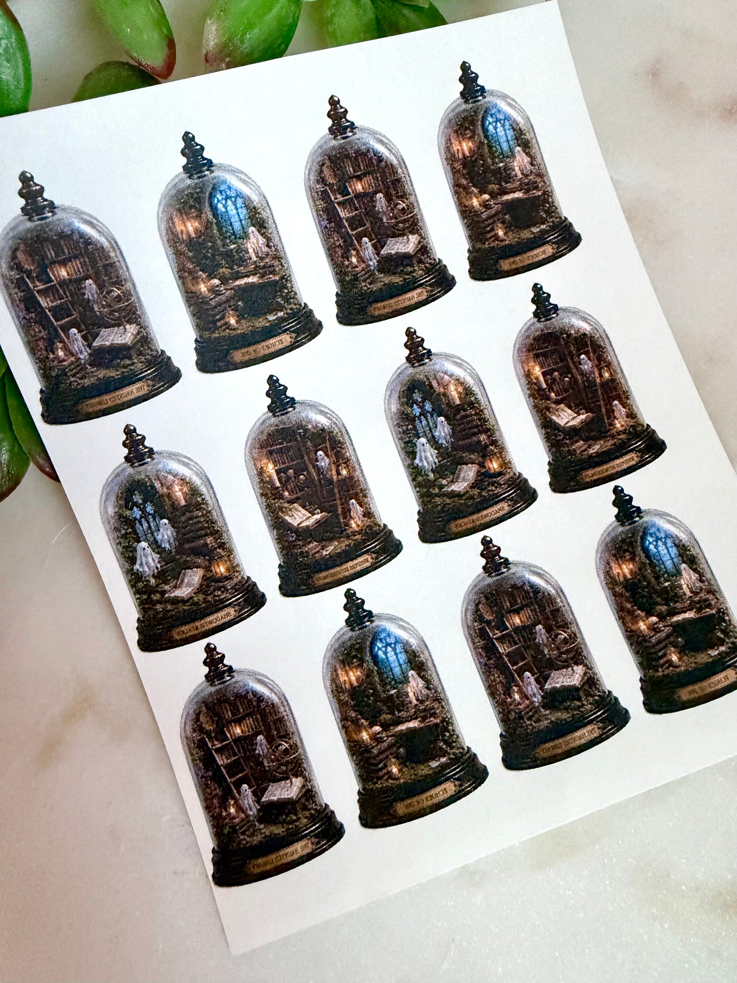 Haunted Library Cloche Transfer