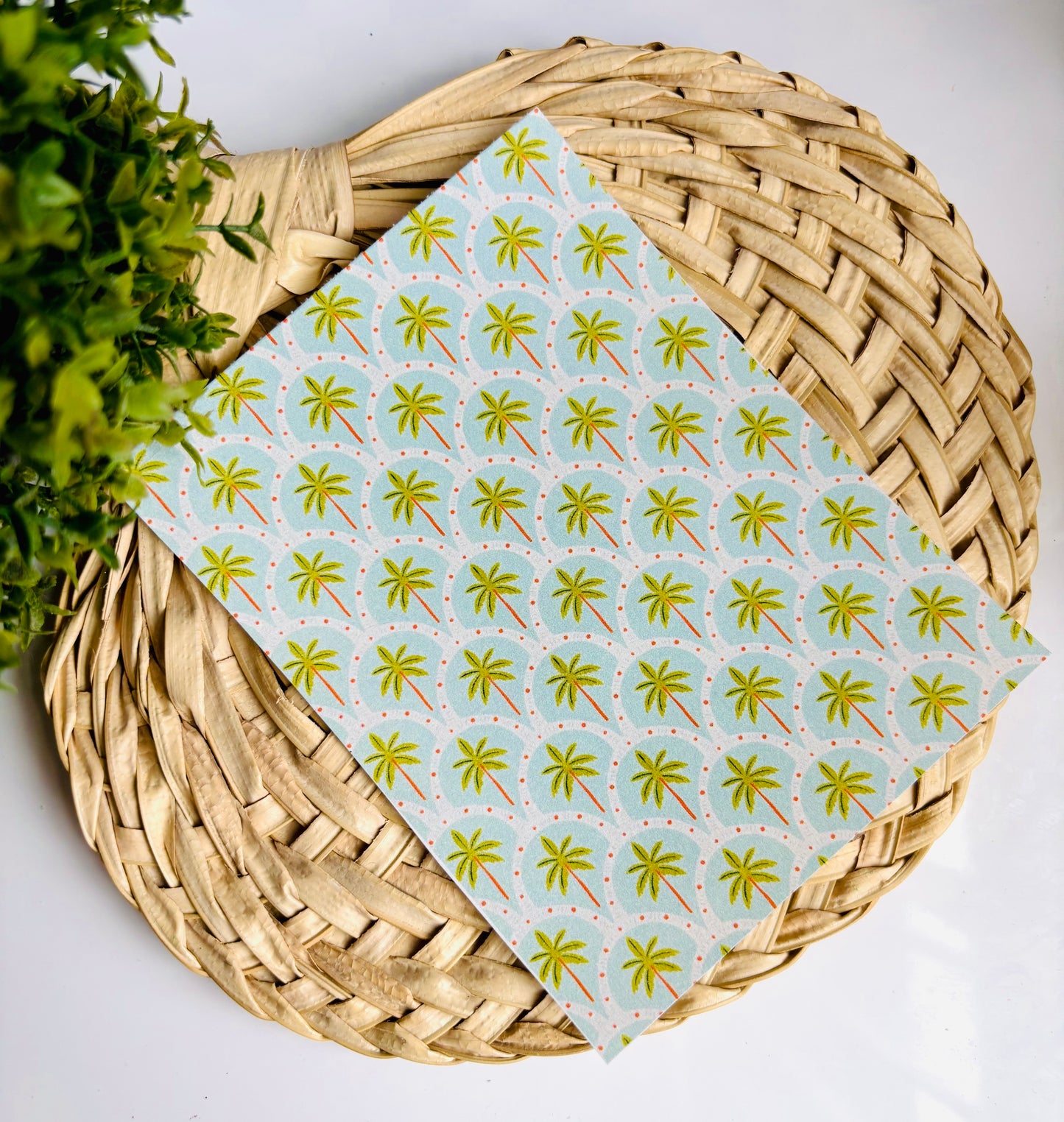 Green Palm Transfer Paper