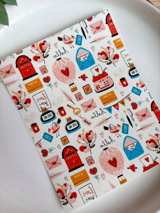 Love Letters Transfer Paper
