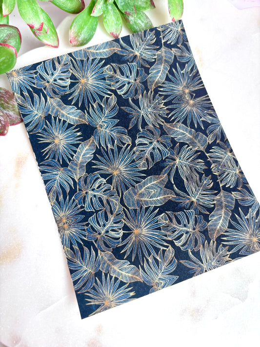 Gold Palm Shadow Transfer Paper