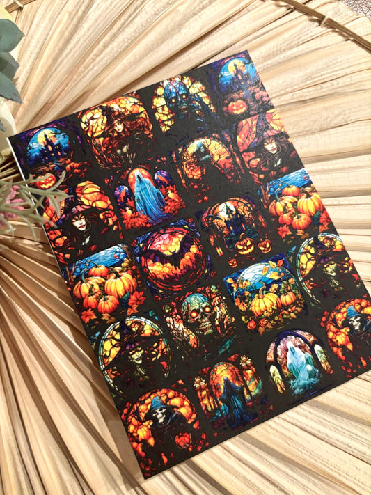 Spooky Stained Glass Transfer Paper