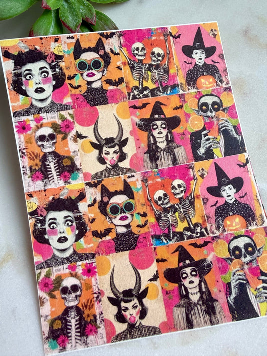 Halloween Pop Tile Transfer Paper