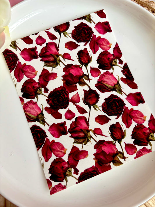 Rosebud Floral Transfer Paper
