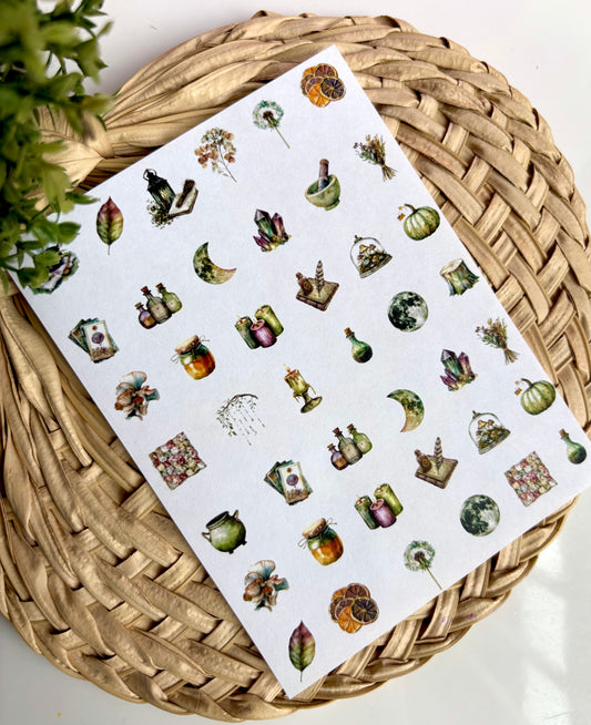 Crystals & Potions Charm Transfer Paper