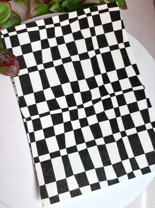 Trippy Check Transfer Paper