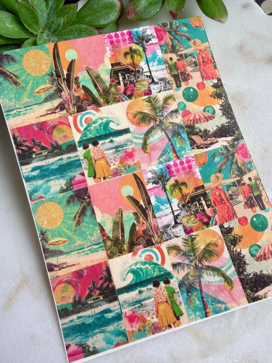 Summer Scenes Tile Transfer Paper