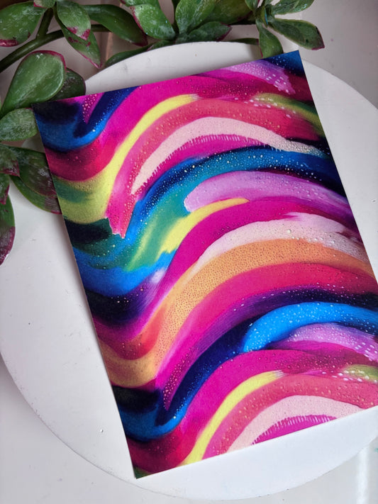 Wavy Brushstroke Transfer Paper