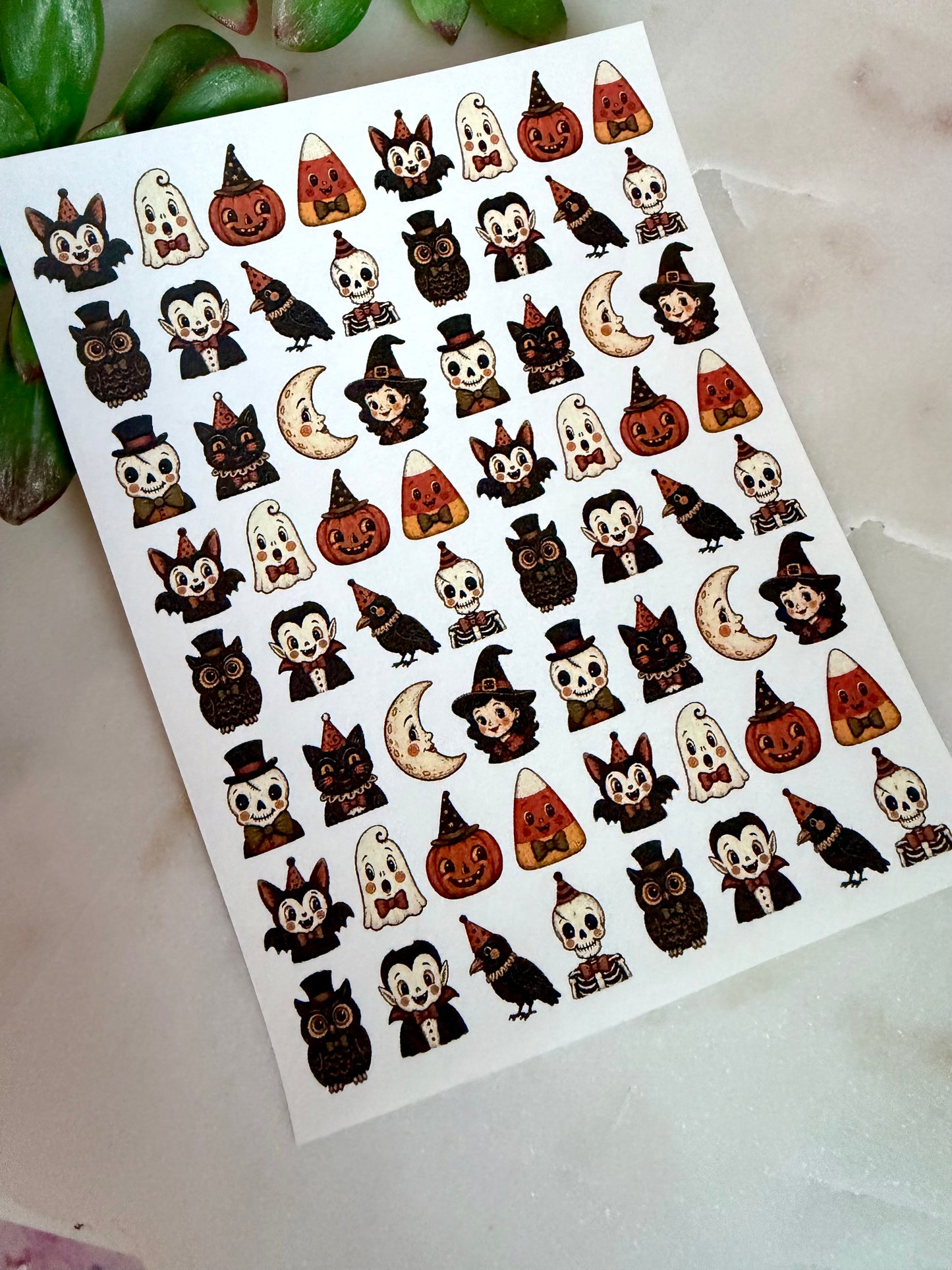 Retro Halloween Charm Transfer