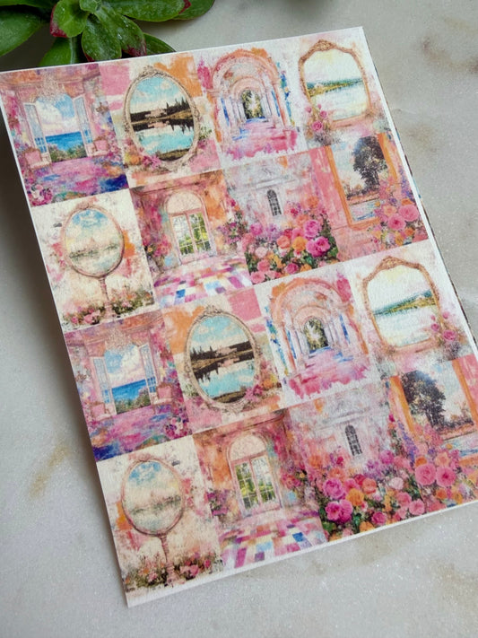 Rococo View Tile Transfer Paper