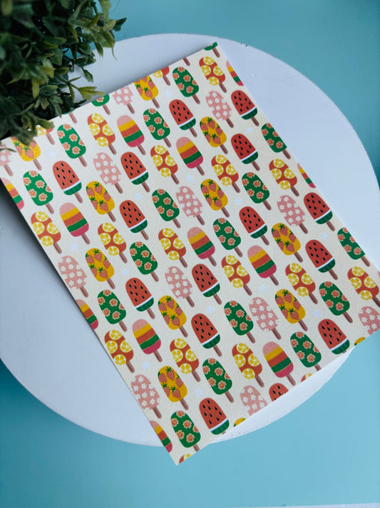 Fruitsicle Transfer Paper