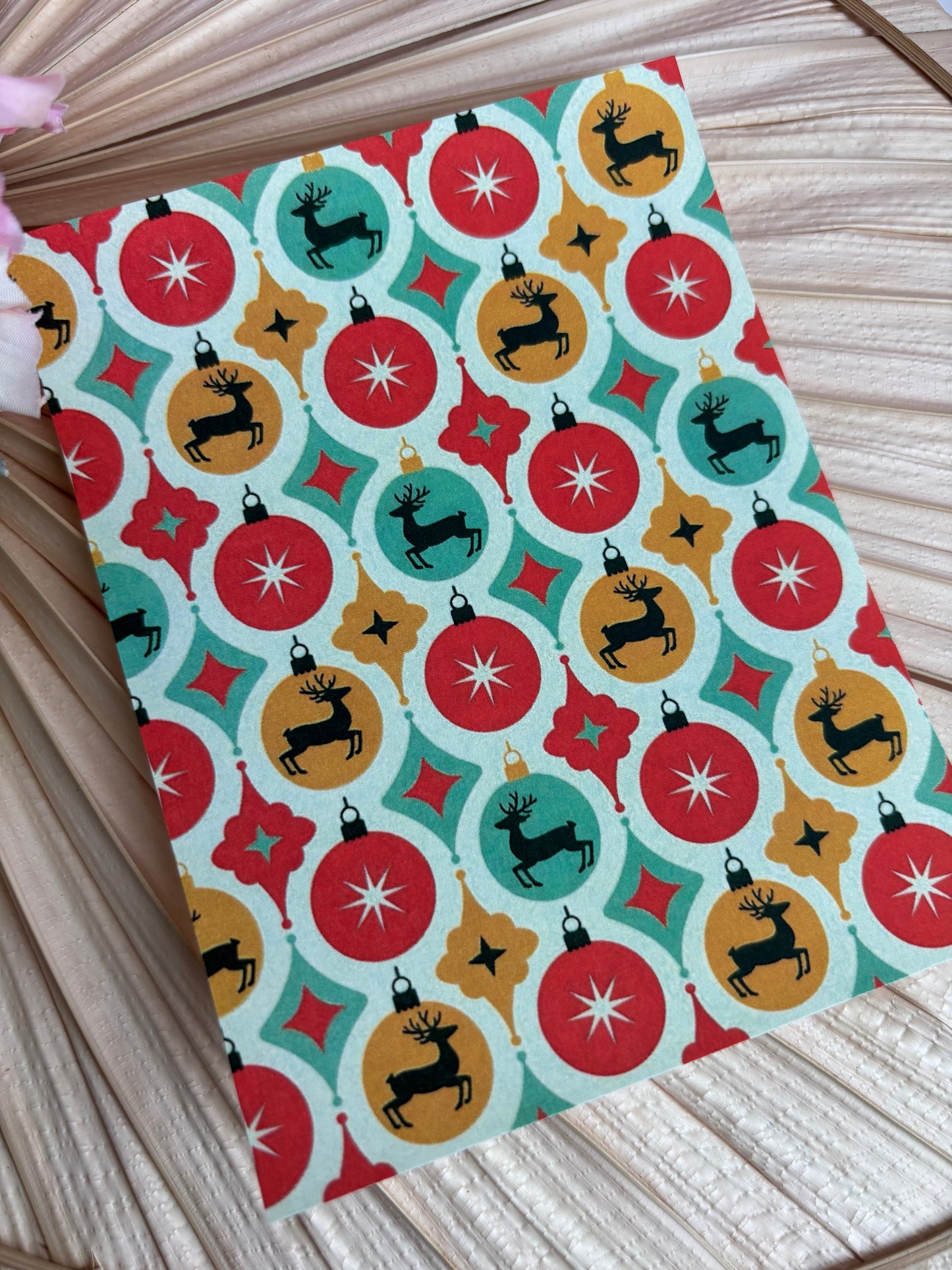 Reindeer Bauble Transfer Paper