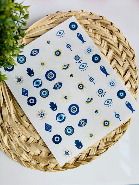 Greek Mati Charms Transfer Paper