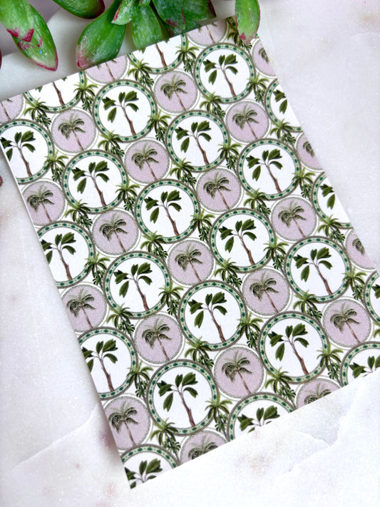Palm Rounds Transfer Paper