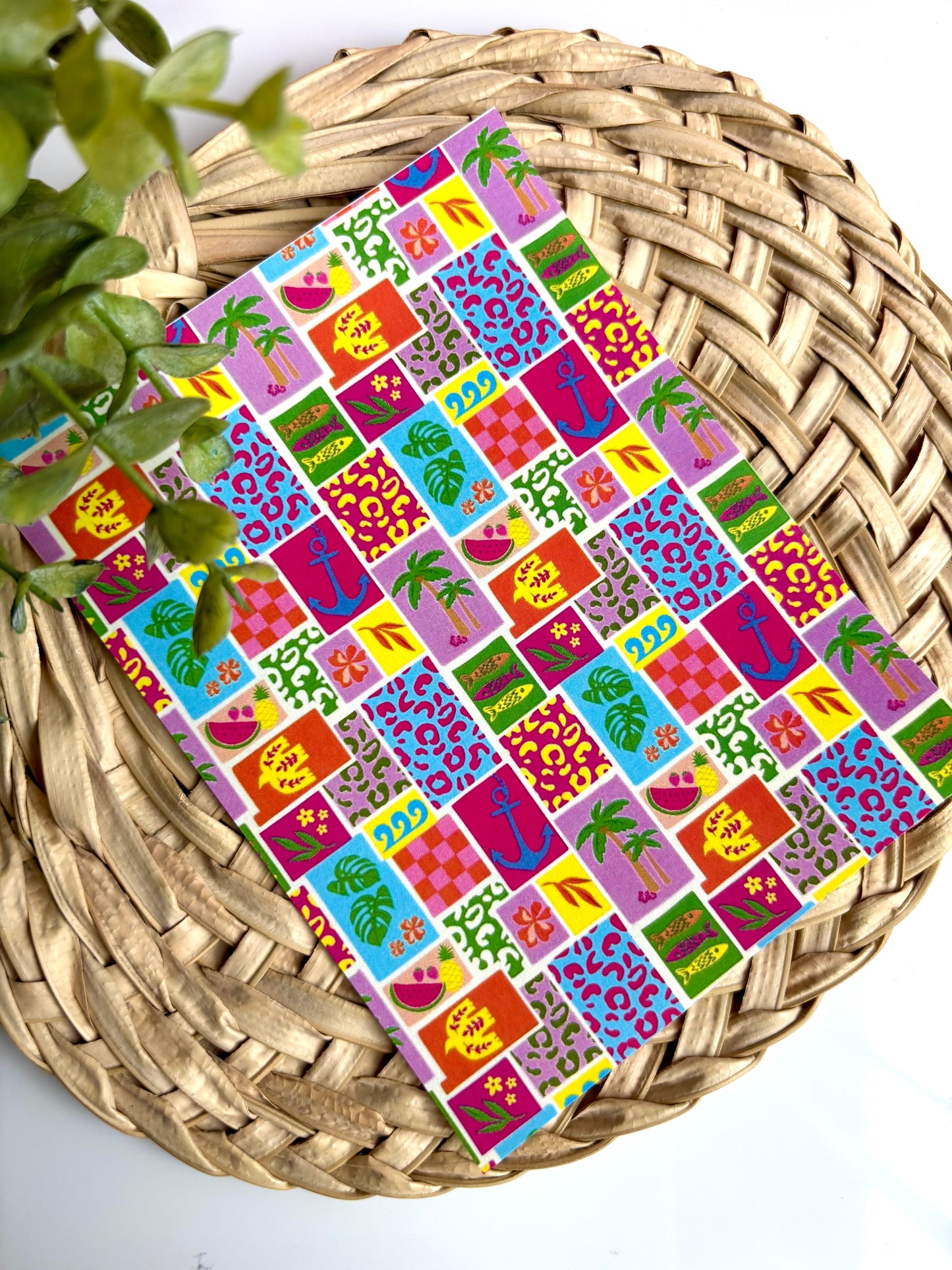 Bright Summer Patchwork Transfer Paper