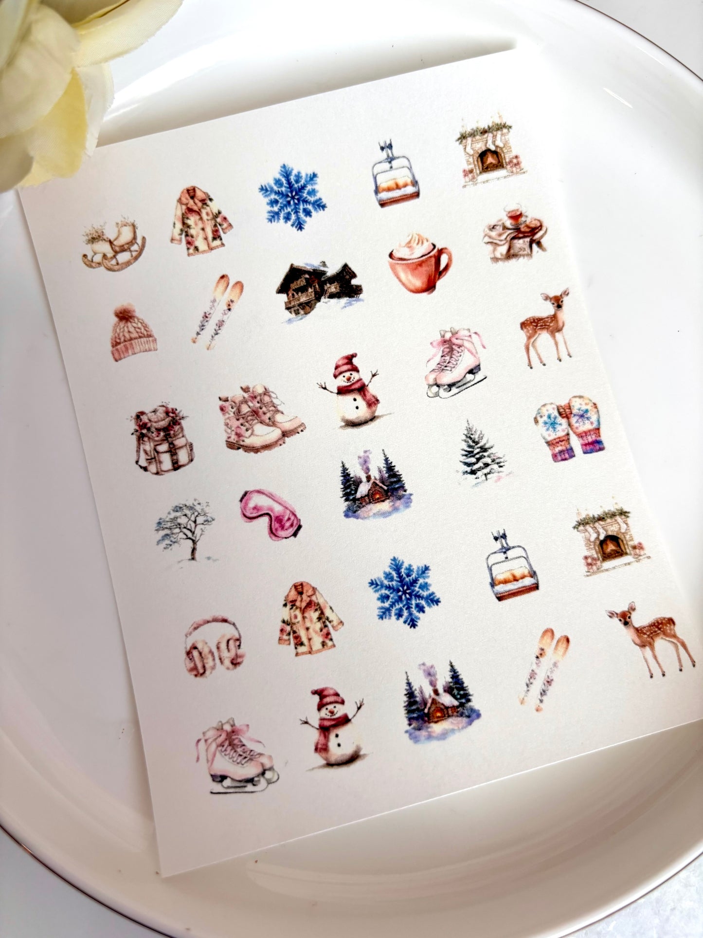 Ski Bunny Charm Paper