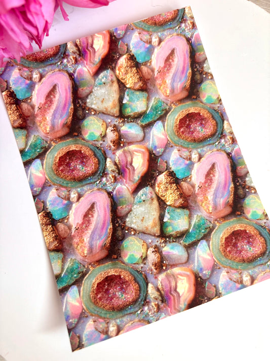 Rainbow Rocks Transfer Paper