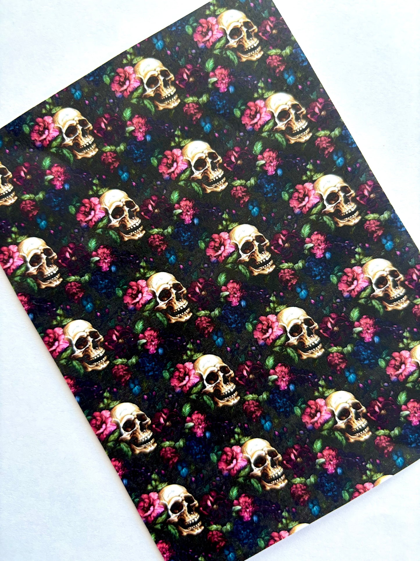 Rosy Skull Transfer Paper