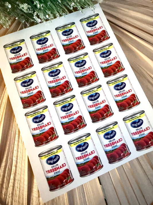Canned Cranberry Sauce Transfers & Cutters