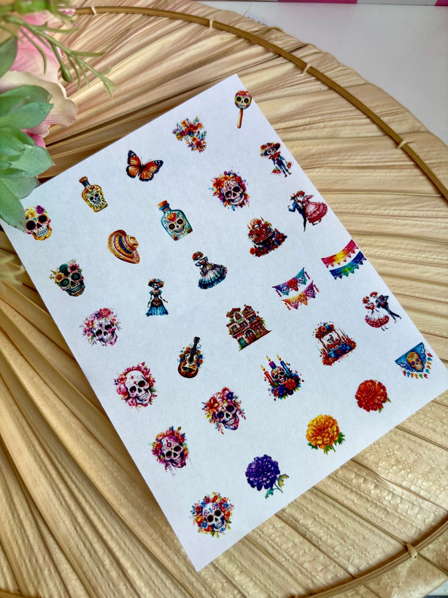 Muertos Charms Transfer Paper